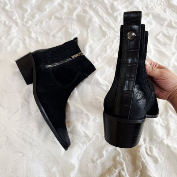 Donald Pliner Banks Western Bootie Size 5 New - Picture 5 of 8